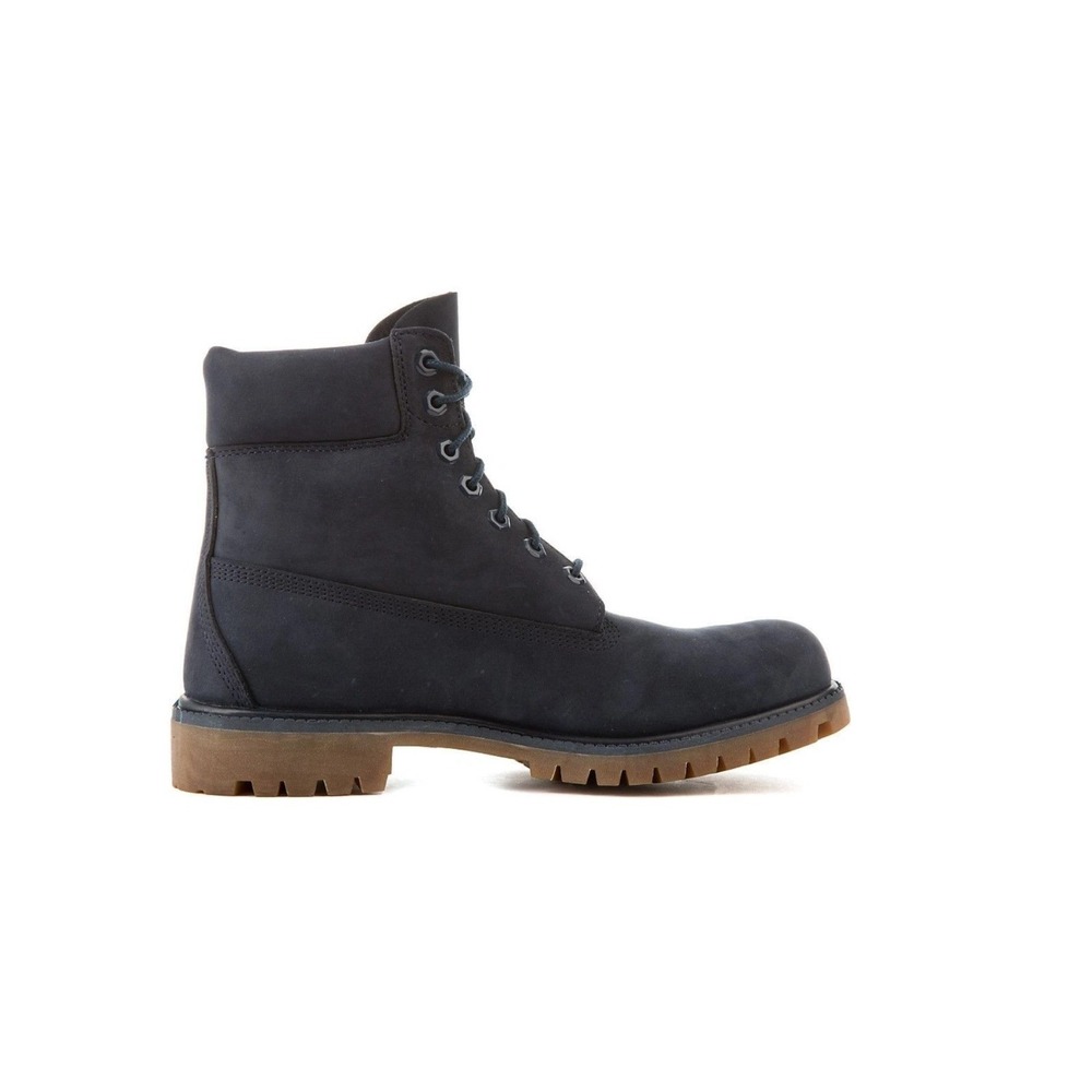 Timberland Premium 6 Inch Waterproof Boots Mens Navy Blue Nubuck Leather 10.5 - Picture 3 of 3
